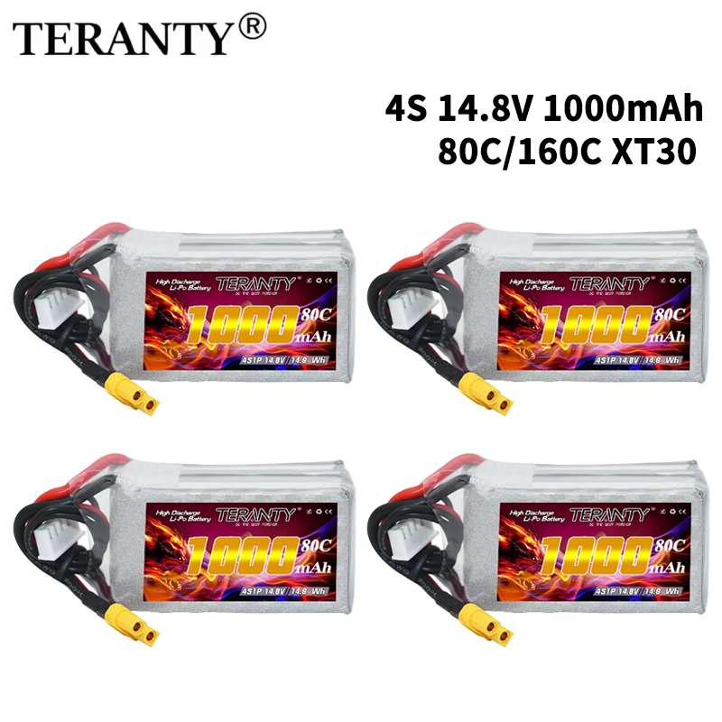 Drone Battery Plate - TERANTY 4S 1000mAh 14.8V 80C/160C 리포