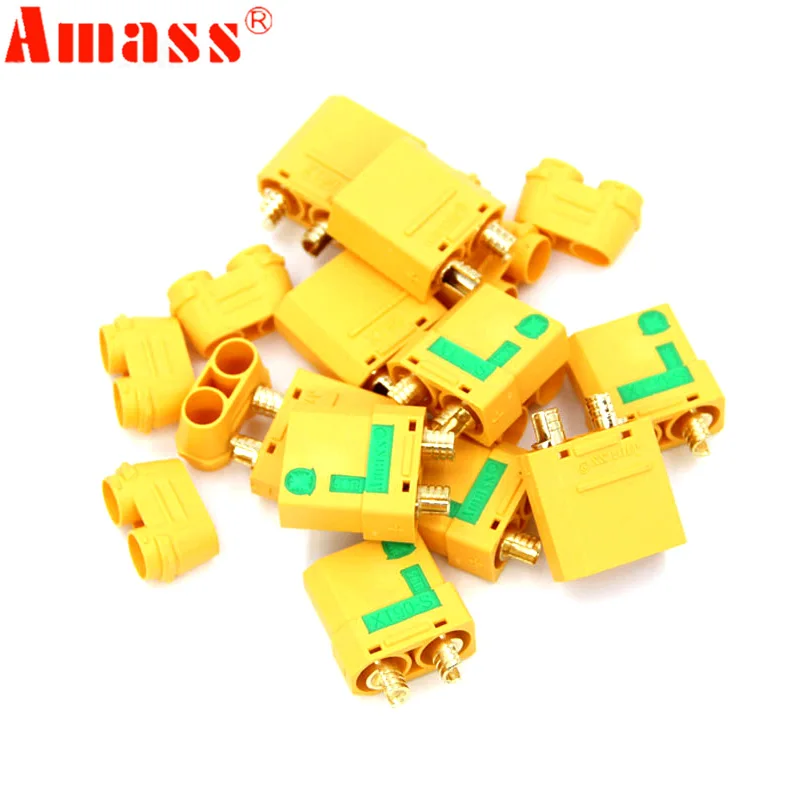 Drone Battery Plate - Amass XT90S XT90-S 암수 불릿 커넥터,