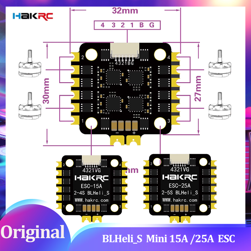 HAKRC BLHeli_S 미니 15A 25A 듀얼 E - Drone Battery 6S 리뷰 및 가격