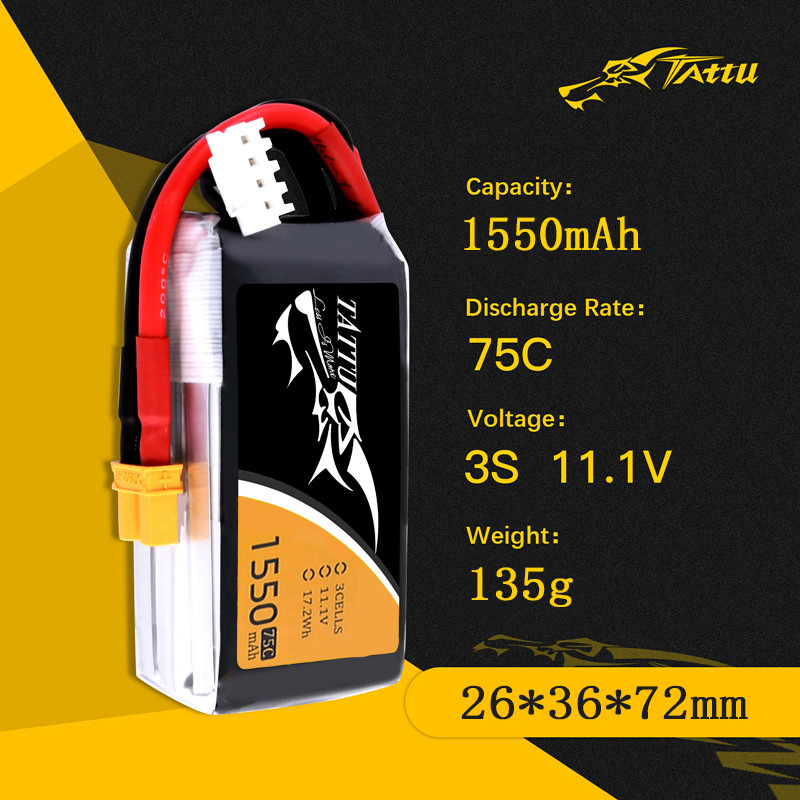 TATTU RC 헬리콥터 쿼드콥터용 LiPo 배터리,  - Drone Battery Li-Ion 리뷰 및 가격